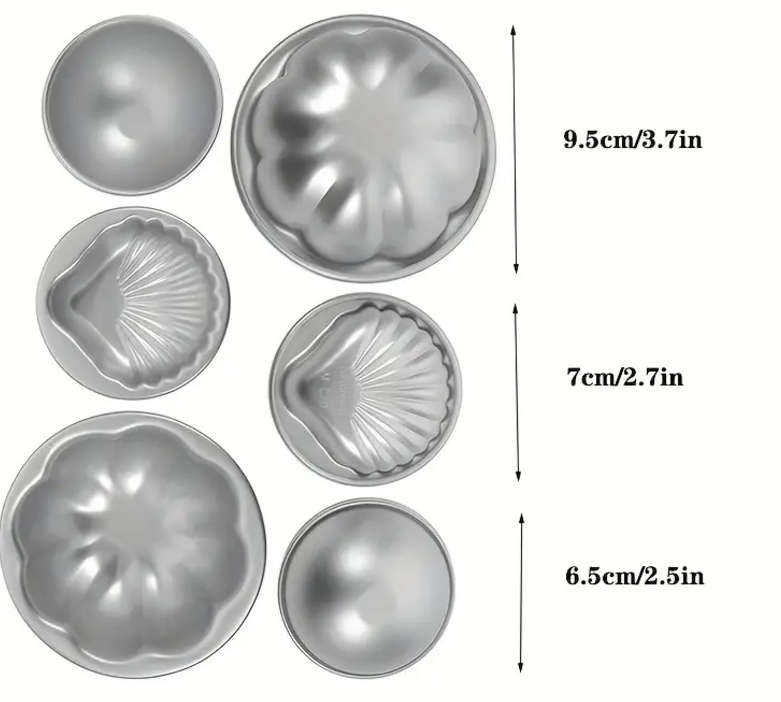 6pcs Aluminum Mould Set