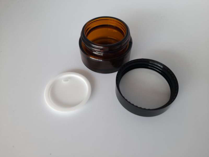 Amber Glass Jar (with Cap and Shive) - 20ml
