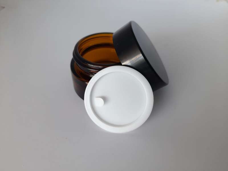 Amber Glass Jar (with Cap and Shive) - 20ml