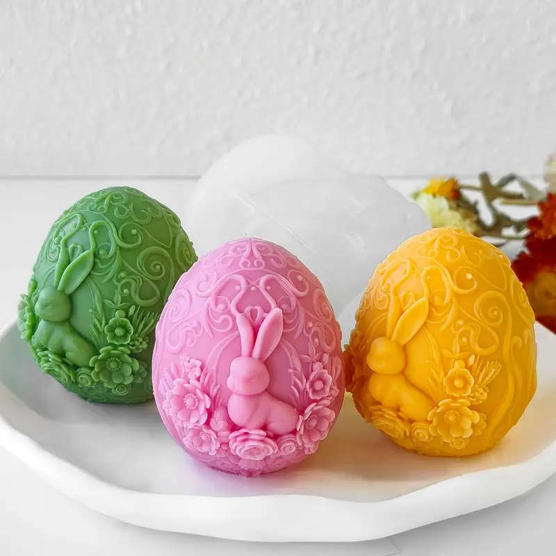 Elegant Easter Bunny Silicone Mould
