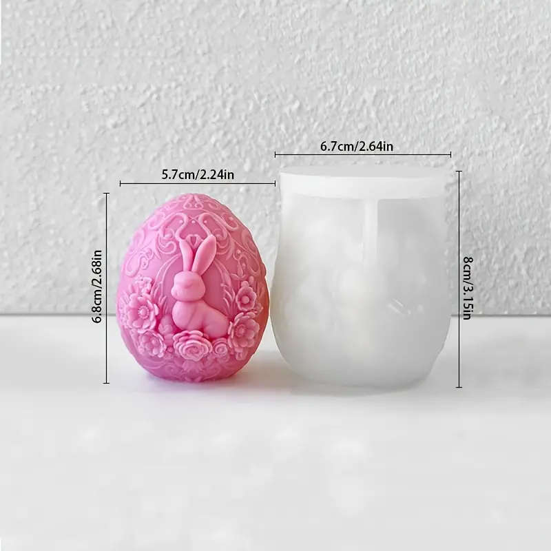 Elegant Easter Bunny Silicone Mould