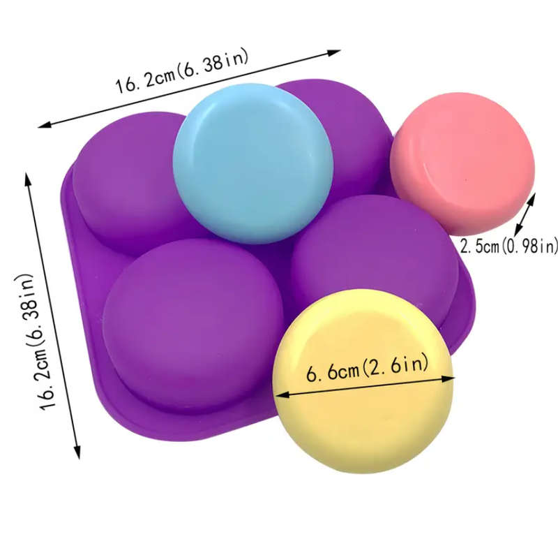 4 Cavity Shampoo Bar Mould - Purple