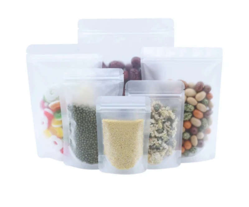 Frosted Plastic Stand Up Pouch - 9x13cm