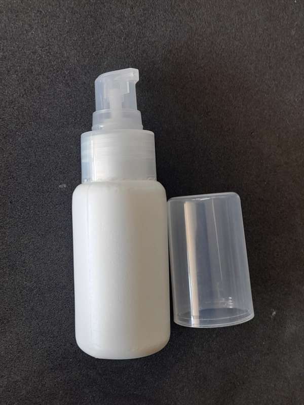 White Pump Bottle & Lid - 50ml