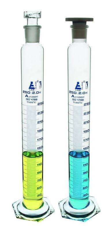 Glass Measuring Cylinder Stoppered A Grade