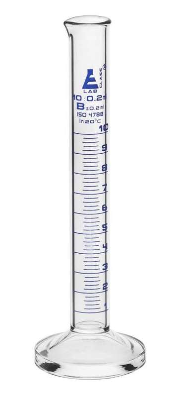 Glass Measuring Cylinder Spouted A Grade