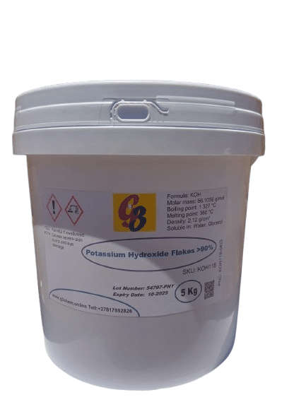 Potassium Hydroxide Flakes 90% min
