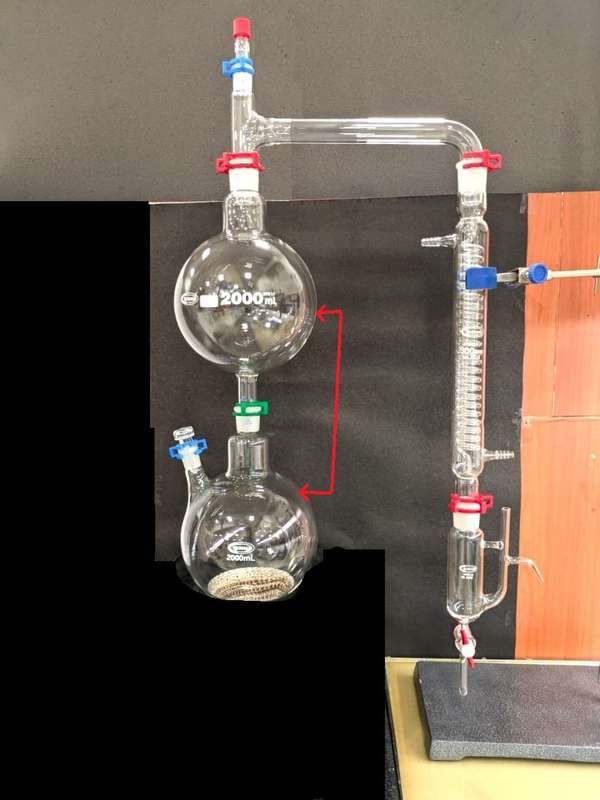Essential Oil Steam Distillation Apparatus