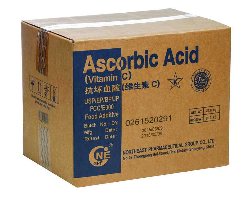 L-Ascorbic Acid(Vitamin C) BP/USP/FCC 100%