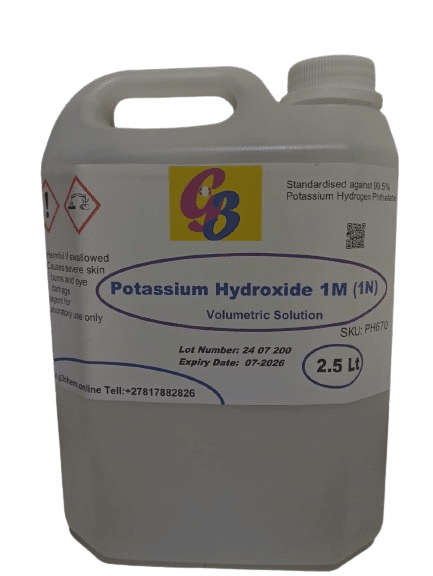 Potassium Hydroxide 1M (1N) Volumetric Solution