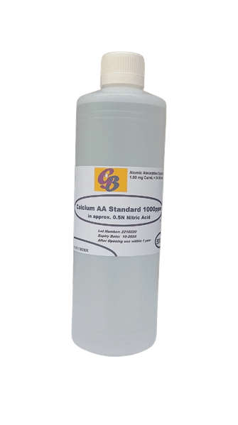 Calcium AA Standard 1000ppm (in 0.5N HNO3) 500ml