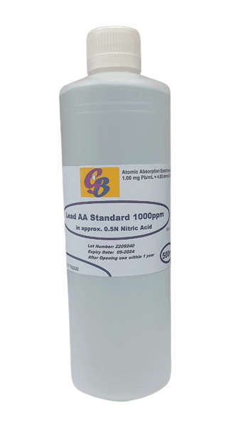 Lead AA Standard 1000ppm (in 0.5N HNO3)