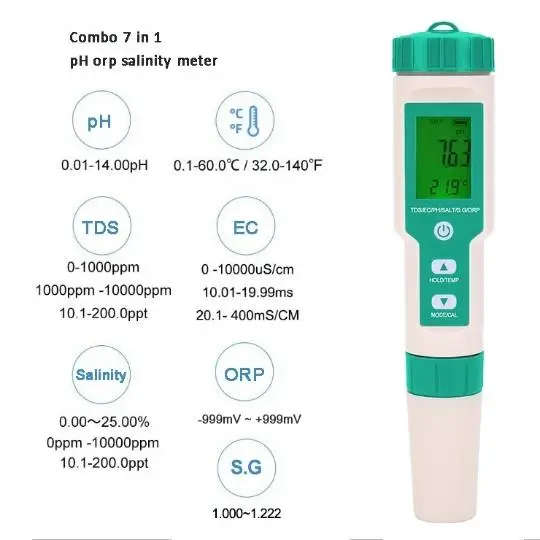 Portable pH/EC/TDS/S.G/ORP /Temperature Meter