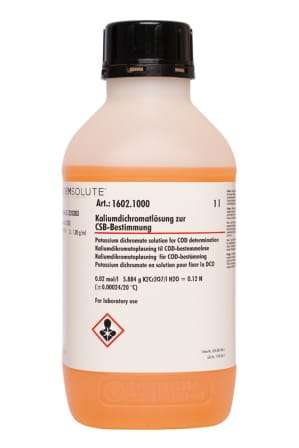 Potassium Dichromate 0.10N/0.01667M Solution