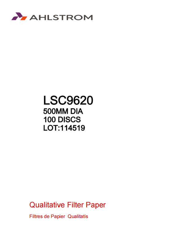 Qualitative Filter Paper Grade 962(=114)