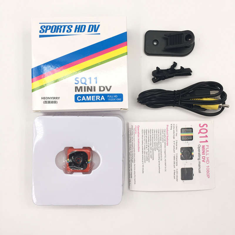 Newest SQ11 HD 1080P Camera Mini Infrared Night Vision HD Sport Micro Cam Motion Detection Camcor...