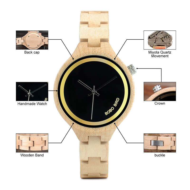BOBO BIRD Swan Watch - White