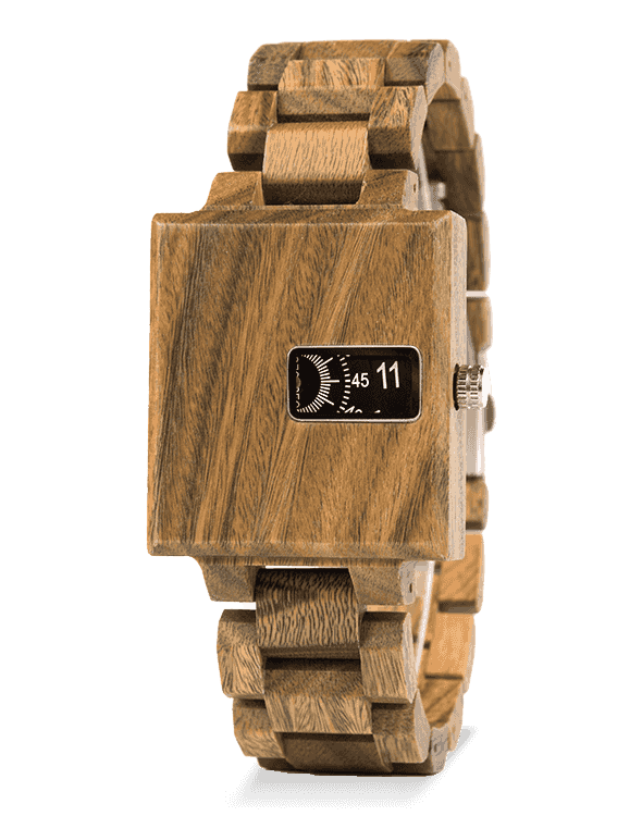 Square Quality Men Verawood Sandalwood Quartz Watch