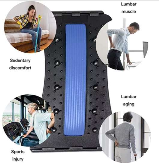 Best Multi-Level Lower Back Stretcher Machine for Back, Neck, Shoulder pain Relief & Posture Corr...
