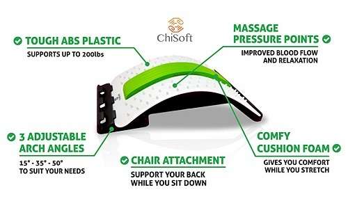 Best Multi-Level Lower Back Stretcher Machine for Back, Neck, Shoulder pain Relief & Posture Corr...