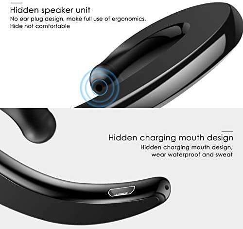 Y12 Bone Conduction Bluetooth 4.1 Wireless Earpiece 2 Pack