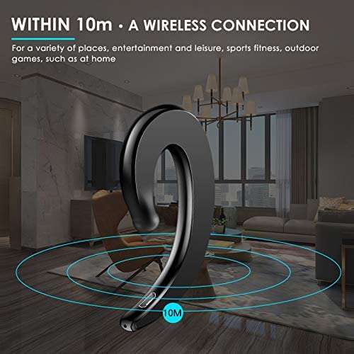 Y12 Bone Conduction Bluetooth 4.1 Wireless Earpiece 2 Pack