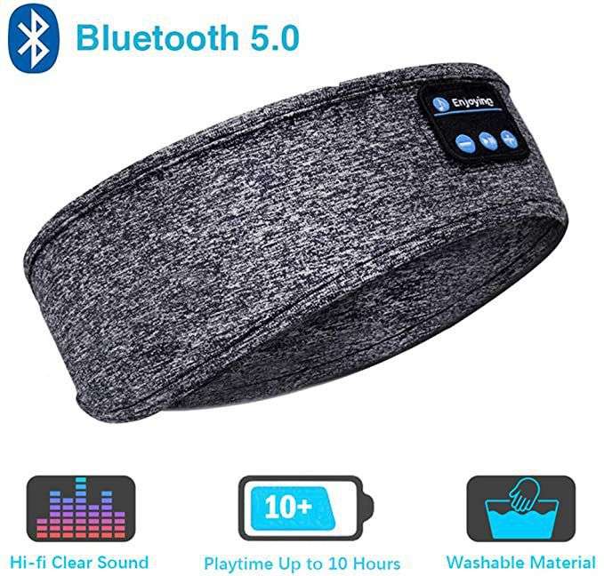 Better Sleep Soft-Knitted Headband with Bluetooth Headphones