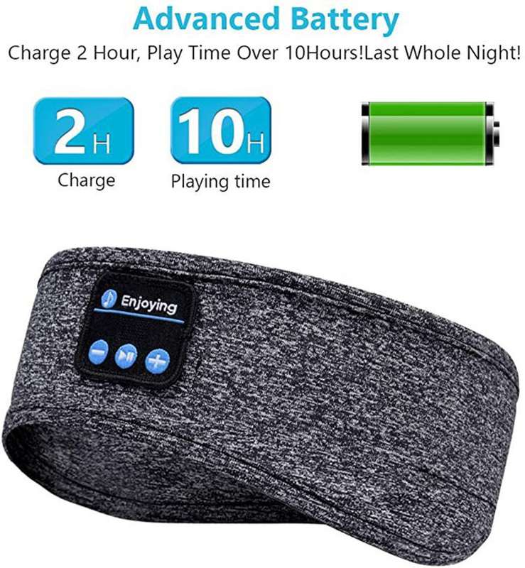 Better Sleep Soft-Knitted Headband with Bluetooth Headphones