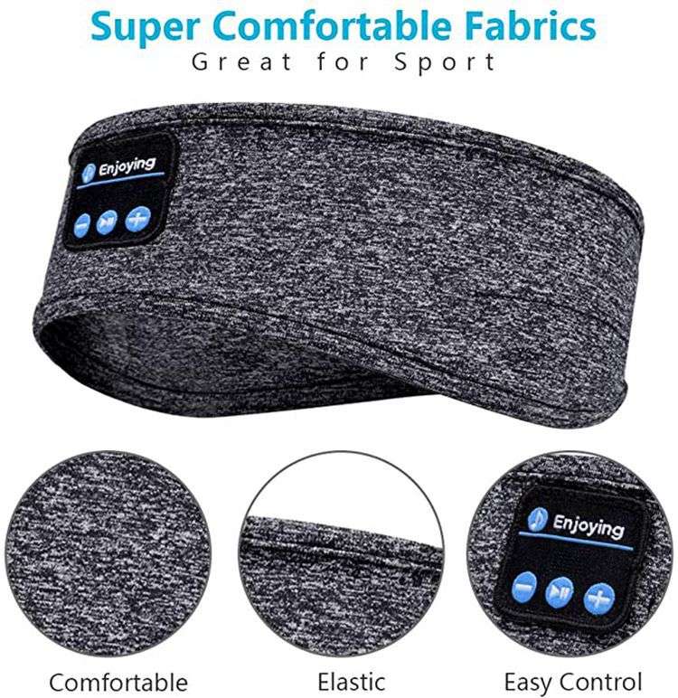 Better Sleep Soft-Knitted Headband with Bluetooth Headphones