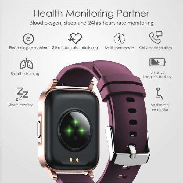M5 Wireless Bluetooth IP68 Sports Smart Watch  Blue