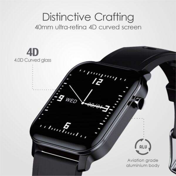 M2 IP68 Sports Square Smart Watch  Black