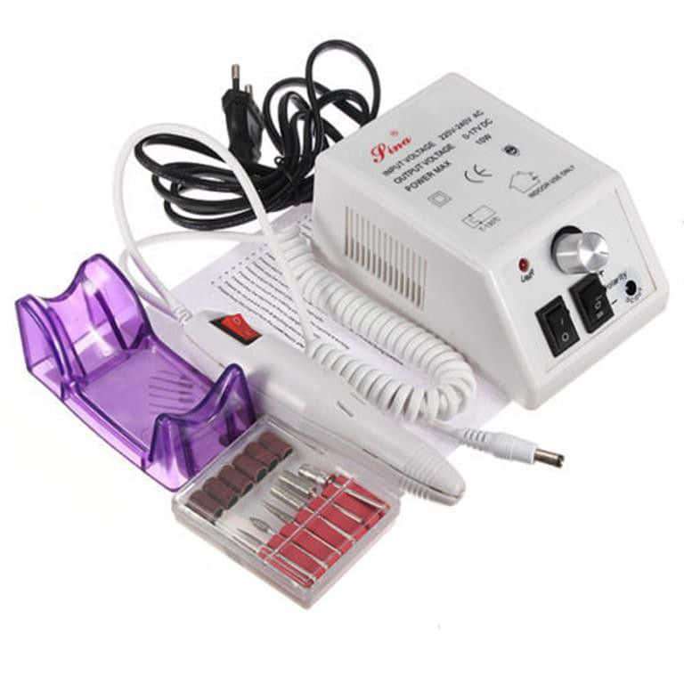 Professional Manicure Pedicure Machine Set Kit - White