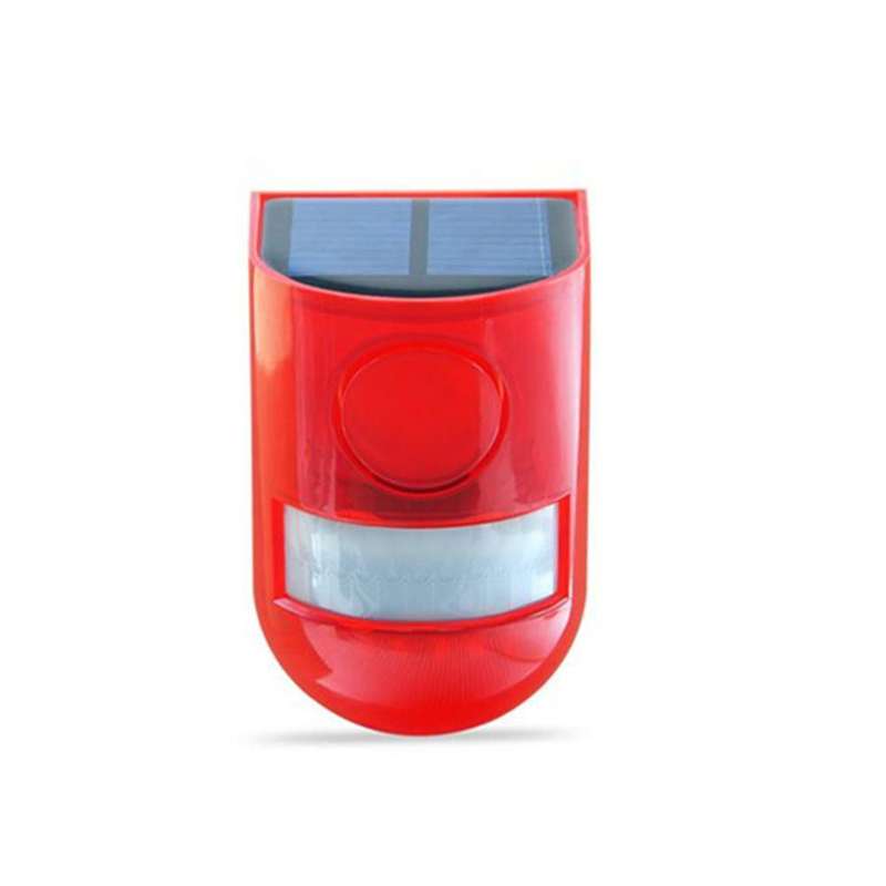 Solar Alarm Flashing 6 LED Light Motion Sensor Detector Security 110dB Siren