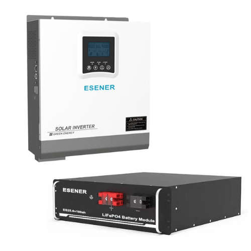 3kva 24v Esener Hybrid Inverter & 2.56kwh Lithium-ion battery combo