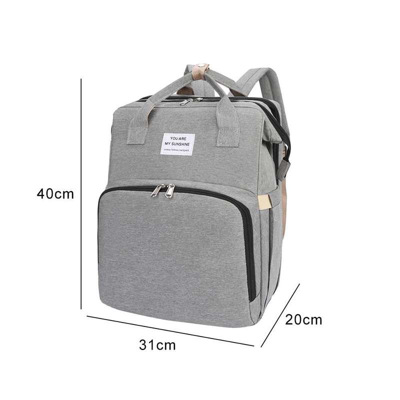 Portable Foldable Baby Bed Backpack Bag - Assorted Colours