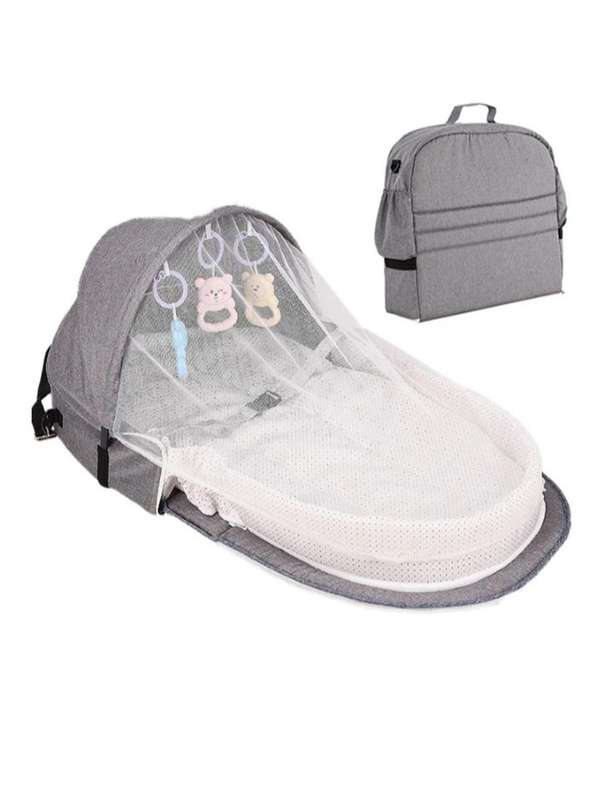 Portable Baby bed with Mozzi Net & Toys