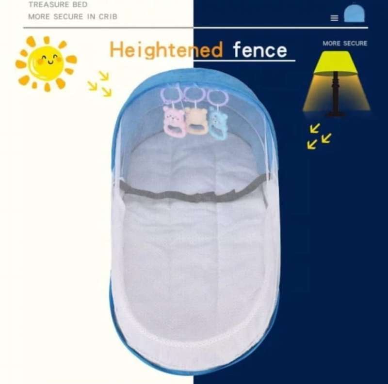 Portable Baby bed with Mozzi Net & Toys