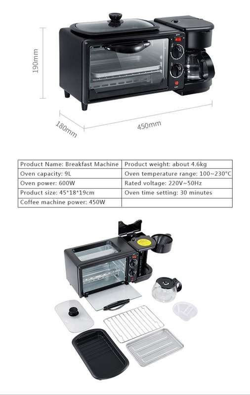 3 In 1 Electronic Breakfast Machine