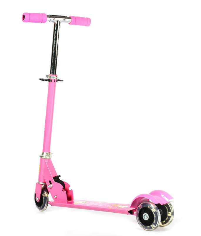 3-Wheel Kick Scooter With LED Wheels