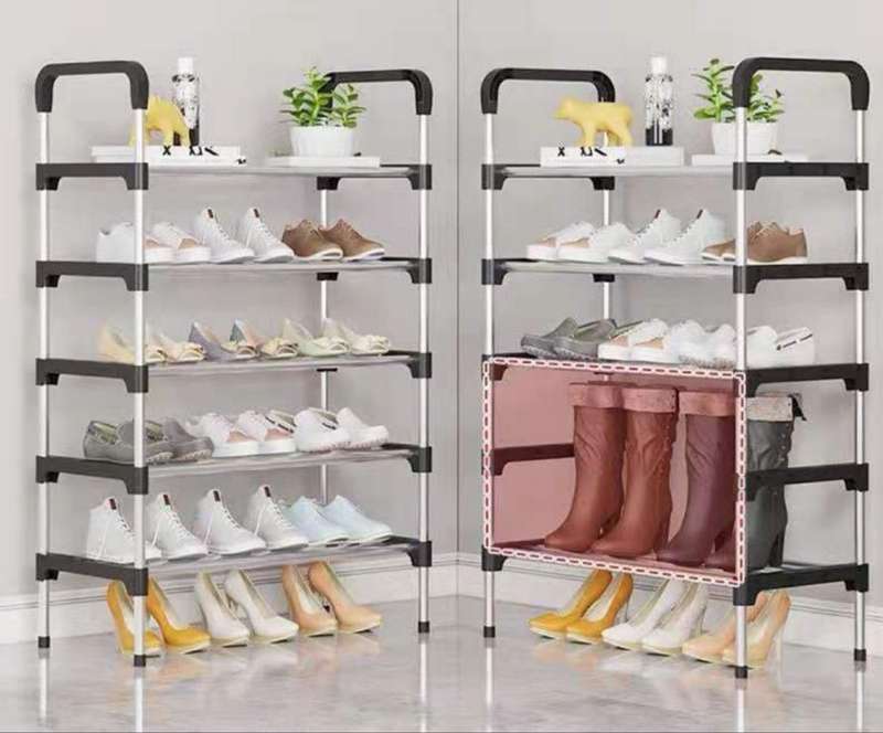 6 -Tiers Shoe Storage Organizer - Black