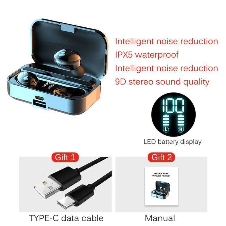 Wireless Earbuds With Power Bank