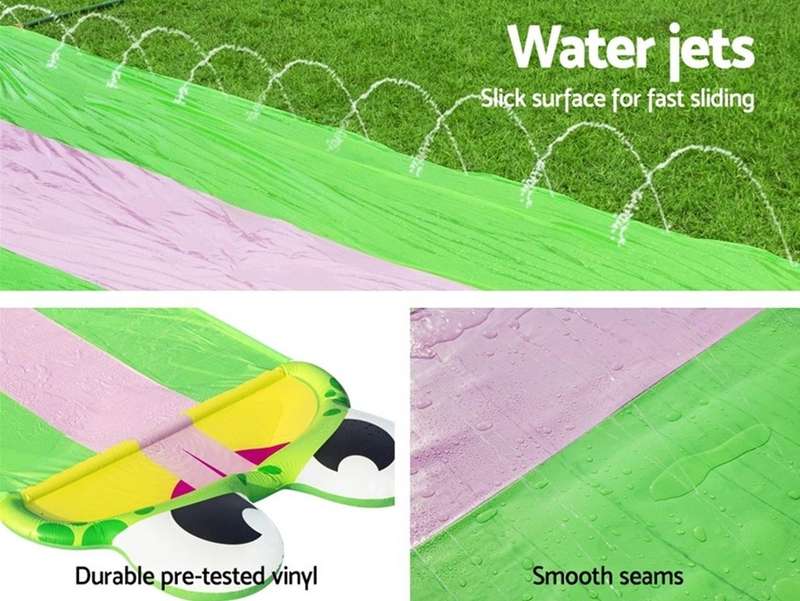 Inflatable Water Slip And Slide Triple Frog