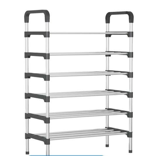 6 -Tiers Shoe Storage Organizer - Black