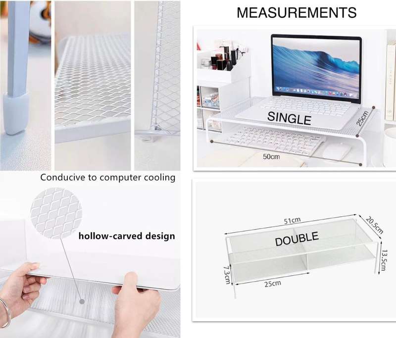 Laptop/Monitor Riser Double
