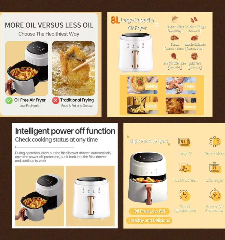 8 Litre DIGITAL Airfryer