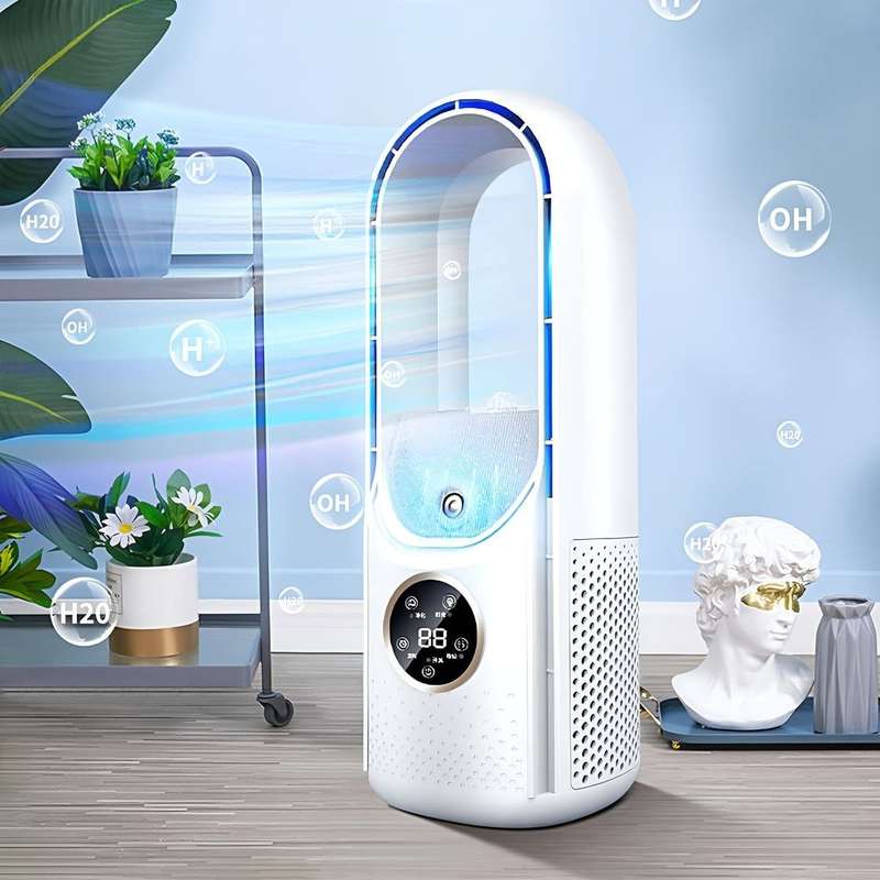 Air Humidifier Cooler Bladeless Tower Fan