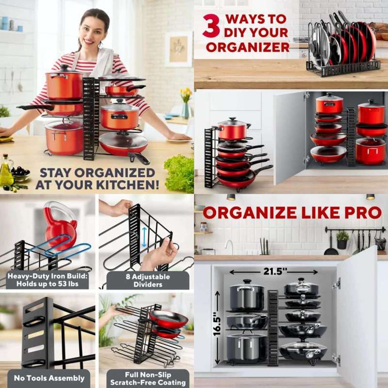 Pots And Pans Organizer
