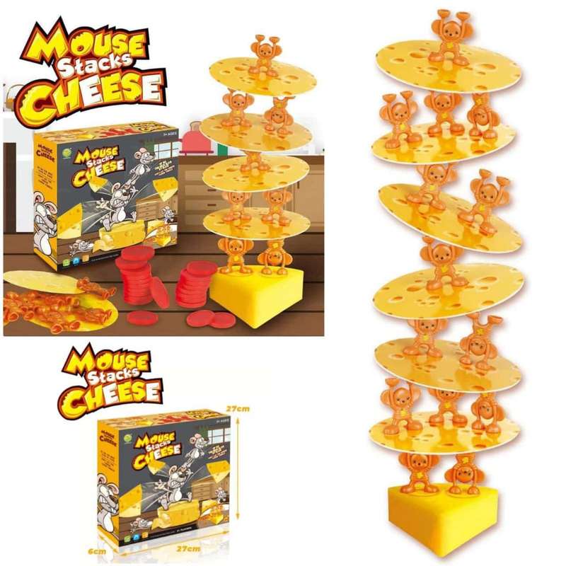 Mouse Stacks Cheese Family Game.