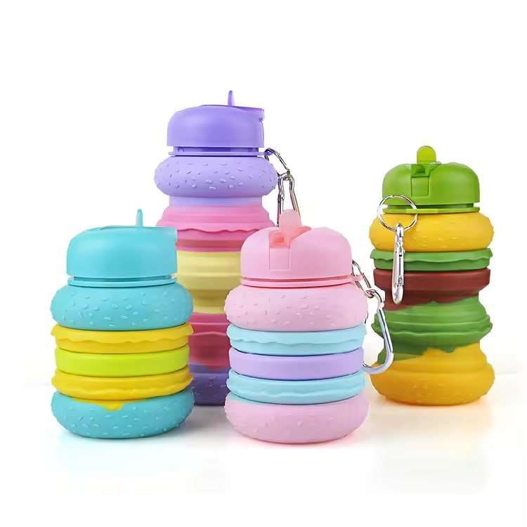 Soft Silicone children's water bottle
