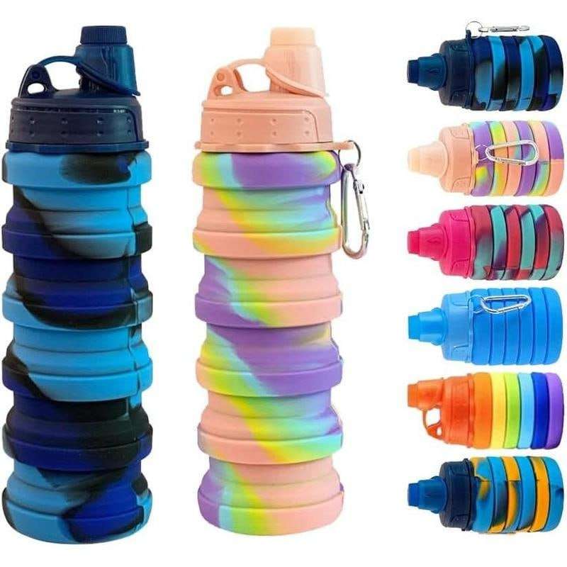 Collapsible Silicone water drinking Bottles